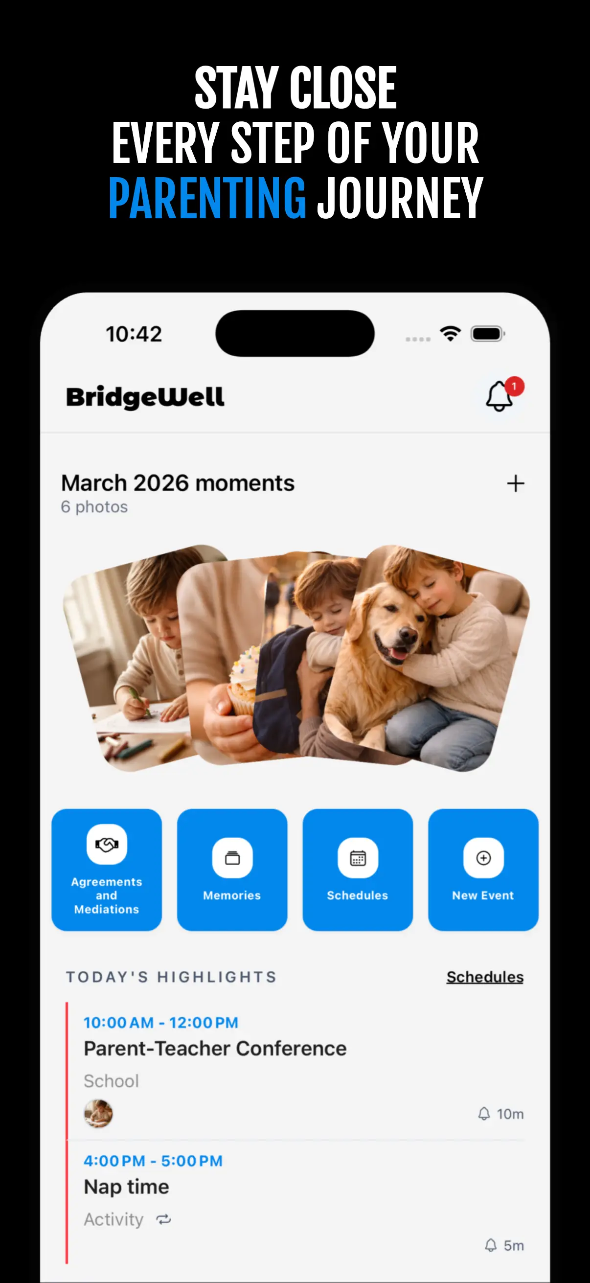 Feature image for the shared family calendar.